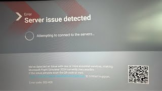 Microsoft Flight Simulator 2024 Error Server issue detected Error code 002400 [upl. by Dellora]