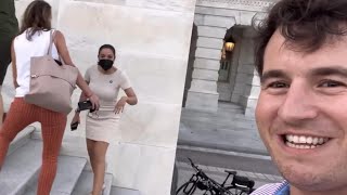 AOC Harassed by Man on Capitol Steps [upl. by Bander]