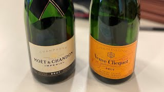 Premium Champagne Review Veuve Clicquot NV Yellow Label amp Moet amp Chandon Brut Imperial [upl. by Stark794]