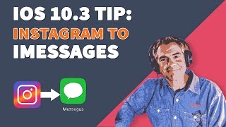 Quick Tip Share Instagram Videos via iMessage [upl. by Enylekcaj]