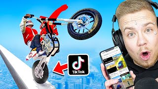 VIRALE GTA 5 STUNTS auf TIK TOK NACHMACHEN 140 [upl. by Aryahay600]