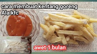 Cara Membuat Kentang GorengAla Kfc [upl. by Lacym]