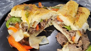 Philly cheese steak sandwiches [upl. by Elfie]