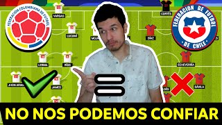 COLOMBIA vs CHILE⚡MANO a MANO de NÓMINAS y PARTIDOS HISTÓRICOS🔥FECHA 10 ELIMINATORIAS UNITED 2026🔥 [upl. by Salman]