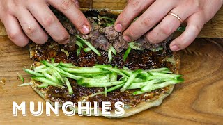 How To Make a Scallion Pancake Beef Wrap [upl. by Nnoj268]