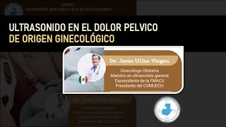 ULTRASONIDO EN EL DOLOR PELVICO DE ORIGEN GINECOLOGICO  DR JESUS ULLOA VIRGEN MEX  ASOGU [upl. by Genisia879]