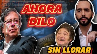 “AHORA dilo sin LLORAR” NAYIB BUKELE se burla de GUSTAVO PETRO tras VICTORIA de JAVIER MILEI 🤣 [upl. by Rosario631]