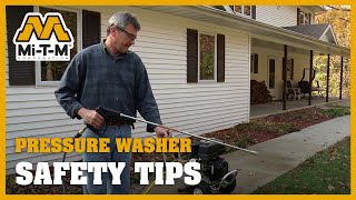 Safety Tips when Operating a Pressure Washer [upl. by Gronseth878]