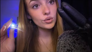 ASMR EXAMEN MÉDICAL DE TON VISAGE yeux oreilles bouche et nez [upl. by Jemina]