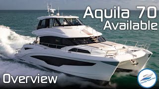 Aquila 70 Luxury Power Catamaran on the Market  Million Dollar Power Catamarans Available [upl. by Mackay569]