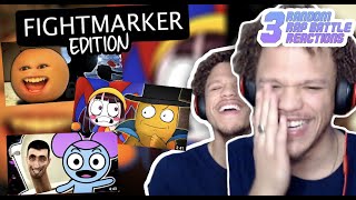 FIGHTMARKER HAS BEEN POPPING OFF 3 RANDOM RAP BATTLE REACTIONS 8 FIGHTMARKER EDITION [upl. by Anwahsal]