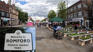 Romford  Town Centre and Romford Market 4K  London  UK [upl. by Ecidna]