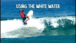 Learn to use the white water more when surfingGet weightless on the the white waterSurfing Lessons [upl. by Zaria70]