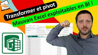 Transformations usuelles et pivot avec Power Query [upl. by Gwendolin]