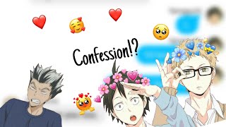 Haikyuu Groupchat  Yamaguchi Lyric Pranks Tsukki turned into a Confession [upl. by Jonette]