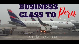 LATAM Boeing 767300 Business Class to Lima Peru [upl. by Idna458]