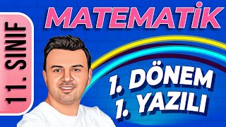 11 SINIF MATEMATİK 1DÖNEM 1YAZILI ÇALIŞMASI  ŞENOL HOCA [upl. by Occor]