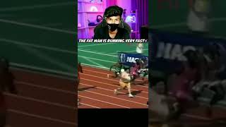 The fat man is running very fast 💀shorts tarding viralvideo [upl. by Broek]