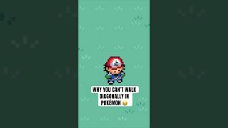 Why you can’t walk diagonally in Pokémon 😂 pokemon shorts [upl. by Vedis]