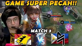 GILA INI GAME BENER2 SENAM JANTUNG SERU PARAH COY MATCH TOP TIER  ONIC vs BL MATCH 3 [upl. by Enialb785]