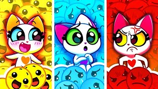 What Do You Feel 😄😭😡😍 Learn Feelings and Emotions with PurrPurr Tails 🐾 [upl. by Nylarac]