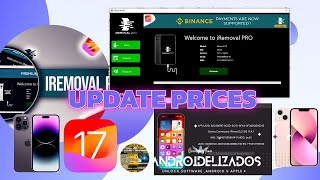 Update Prices iRemoval Pro amp MinaSMD Server Register IOS 17 Update notice IPHONE SERIES 15 Y 14 [upl. by Ainola]