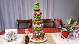 How To Make Christmas Tree Antipasto [upl. by Melania]