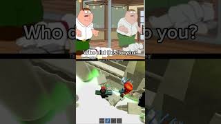 Brian and peter vs Reflection pls use a sound shorts roblox obby acidescape familyguy memes [upl. by Erreipnaej]