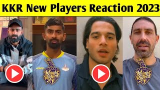 IPL 2023 KKR New Players Reactions  Liton Das Shakib Jagadeesan Reaction After Joining KKR [upl. by Spanos]