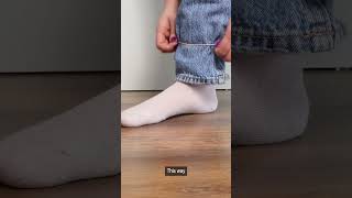 Simple and quick way to shorten your pants No cutting or sewing required [upl. by Eillehs107]