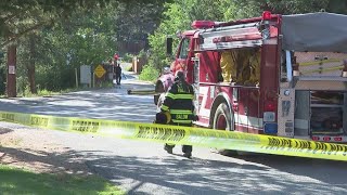 Lodge near Estes Park goes up in flames [upl. by Dur663]