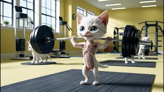 Skinny Cat Transforms The Power of Grit🐾💥cat cute ai catlover catvideos cutecat aicat [upl. by Ennaul]