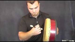 Bodhrán Lessons  Triplets amp Rimshots Chris Weddle [upl. by Mcmullan]