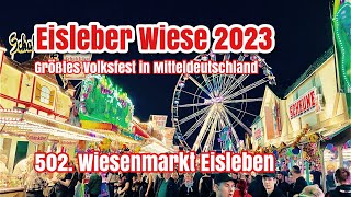 Eisleber Wiese 2023  502 Wiesenmarkt in Eisleben – Größtes Volksfest in Mitteldeutschland [upl. by Anat]