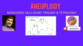 Aneuploidy Monosomy Nullisomy Trisomy and Tetrasomy [upl. by Ylrad]