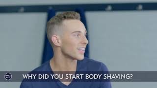 NIVEA MEN BaringisCaring  Danny Amendola amp Adam Rippon swap body shaving tips [upl. by Hendricks]