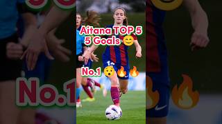 Aitana TOP 5 Goals 😊shorts youtubeshorts football footballshorts womenfootball aitanabonmati [upl. by Yeroc]