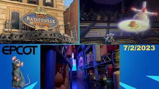 Remy’s Ratatouille Adventure  POV 4K Epcot 722023 [upl. by Riatsala377]