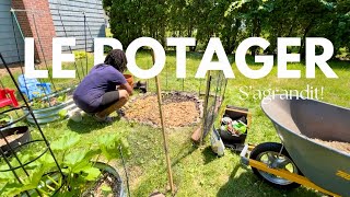 Le potager s’agrandit  Mon potager éphémère épisode 2 [upl. by Eisak]