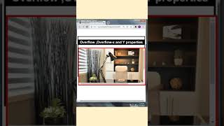 Overflow overflowx and overflowy property in css Short tutorial  html Css shorts [upl. by Rickard]