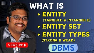 ENTITY ENTITY SET ENTITY TYPES amp TYPES OF ENTITY TYPE IN DBMS  TYPES OF ENTITY TYPE WITH EXAMPLE [upl. by Haimehen]