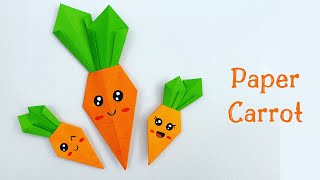 How To Make Easy Paper CARROT For Kids  Nursery Craft Ideas  Paper Craft Easy  KIDS crafts [upl. by Sane]