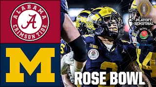 Rose Bowl Alabama Crimson Tide vs Michigan Wolverines  Full Game Highlights  CFB Semifinal [upl. by Haerdna]