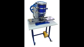 GF 20 Double effect prepunch pneumatic eyelet machine [upl. by Eixid]