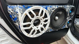 DIY fiberglass door speaker pods Toyota Tundra quotyetiquot speaker pod build [upl. by Anayi]