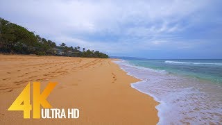 4K Virtual Walk along Sunset Beach Oahu Hawaii  2 Hours video [upl. by Wagoner]