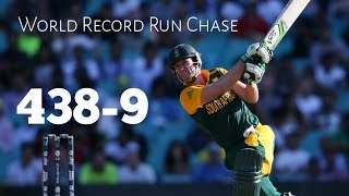 World Record match 438 Run chase  Australia v South Africa 5th ODI  highlights [upl. by Anelleh]