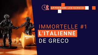 Louverture italienne  Partie déchecs immortelle de Greco [upl. by Fara408]