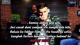 Rap like MK KClique •Compilation• LIRIK 13 LAGU [upl. by Novyart]