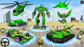 Heli Robot Car Games Bumblebee Multi Transform Battle City  Redbot  Android iOS Gameplay [upl. by Alcott374]